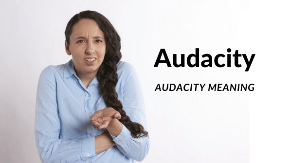 Audacity Meaning