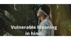 Vulnerable Meaning in hindi