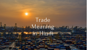 Trade Meaning in Hindi