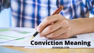 Conviction Meaning in Hindi