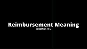 Reimbursement Meaning