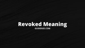 Revoked Meaning