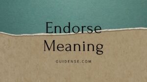 Endorse Meaning in Hindi