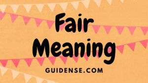 Fair Meaning in Hindi