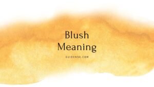 Blush Meaning in Hindi