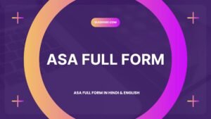 ASA Full Form